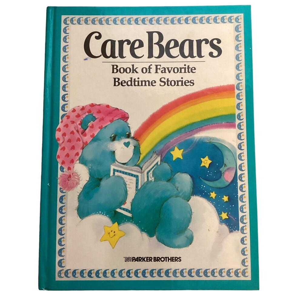 Vintage Care Bears 1984 Hardback Book Of Favorite Bedtime Stories Parker Bros